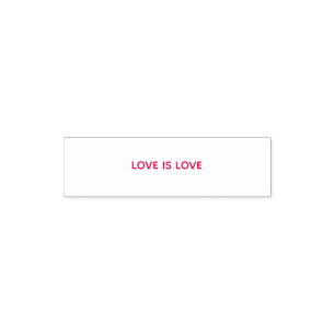 tampon encreur rouge LOVE IS LOVE