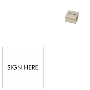 TAMPON ENCREUR "SIGNER ICI" POUR DOCUMENTS