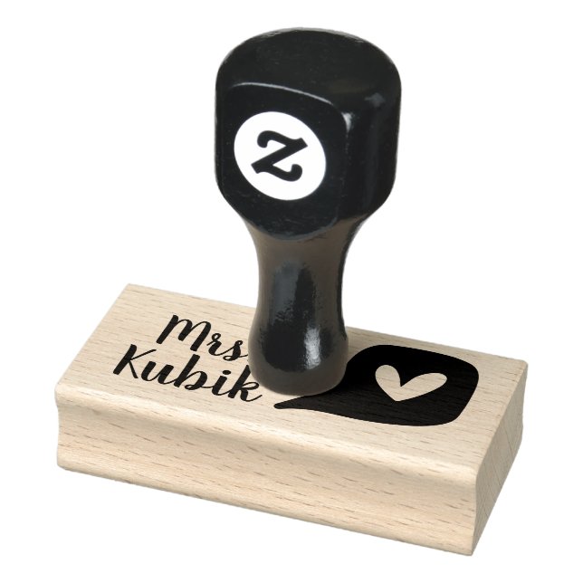 Tampon Enseignant Amour Personnalisé (Tampon)