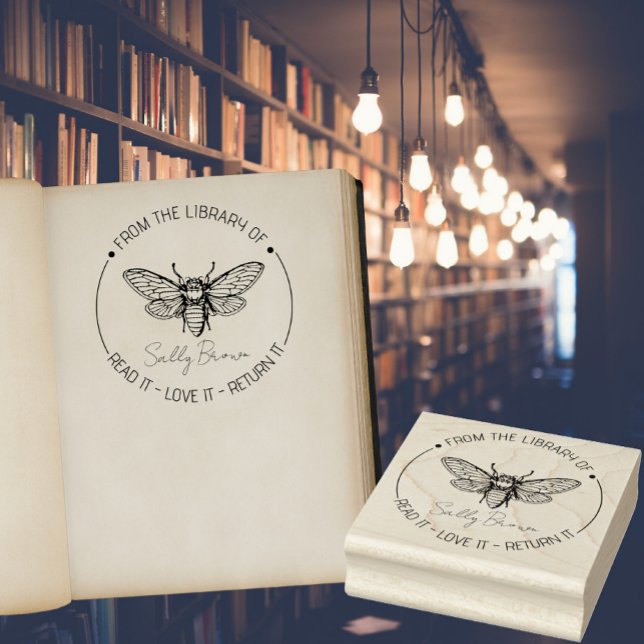 Tampon livre bibliothèque livre livre BEE personna (Créateur téléchargé)