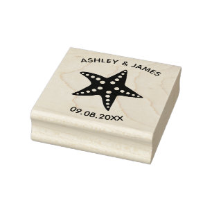 Tampon personnalisé en forme d'étoile de mer pour 