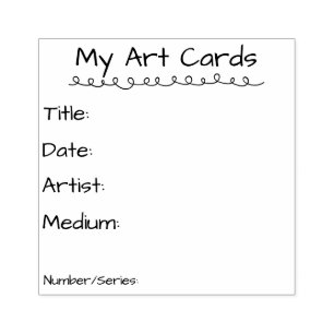 Tampon pour carte d'art