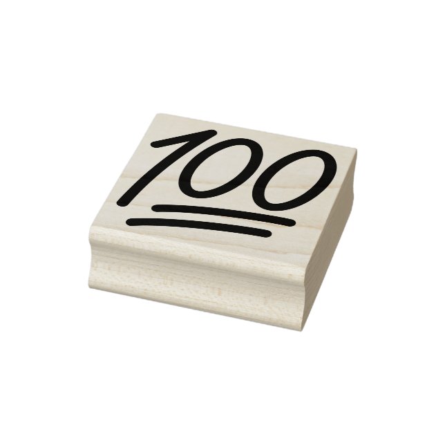Tampons Encreurs 100 Points Emoji Wood Art Timbre (Tampon)