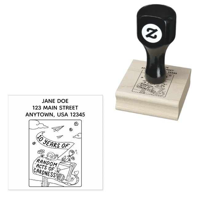 Tampons Encreurs 10 ans d'actes aléatoires de carnage retourner le  (Tamponné)