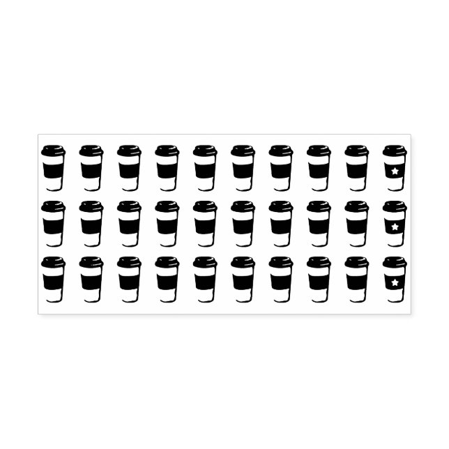 Tampons Encreurs 10e grand carte de visite libre café (Impression)