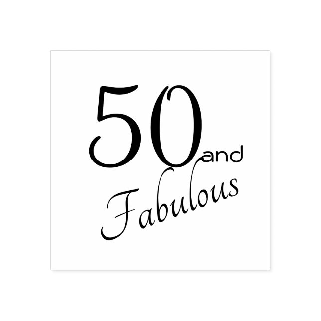 Tampons Encreurs 50 et Fabuleux 50e anniversaire (Impression)