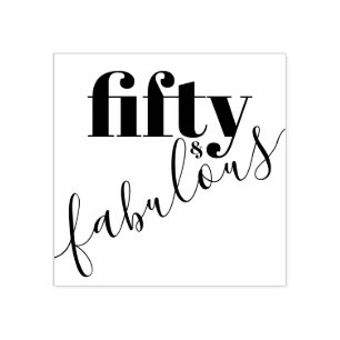 Tampons Encreurs 50 et fabuleux 50e Anniversaire Texte