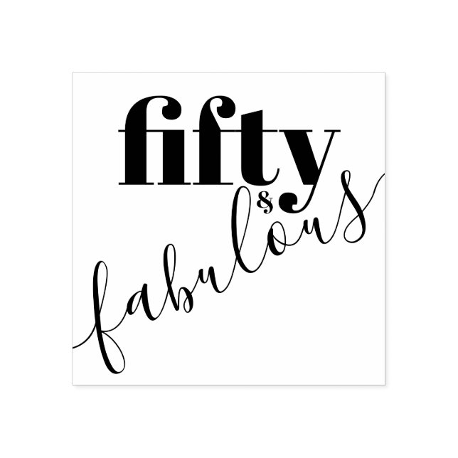 Tampons Encreurs 50 et fabuleux 50e Anniversaire Texte (Impression)