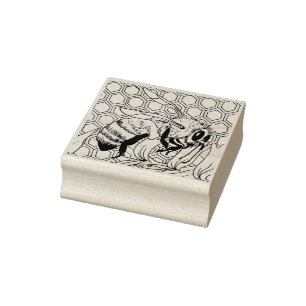 Tampons Encreurs Abeille creuse heureuse de vache
