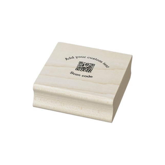 Tampons Encreurs Add your custom text scan QR code business  (Tampon)