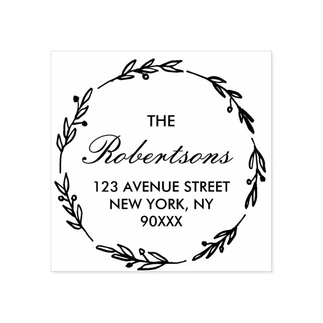 Tampons Encreurs adresse d'accueil du script (Impression)