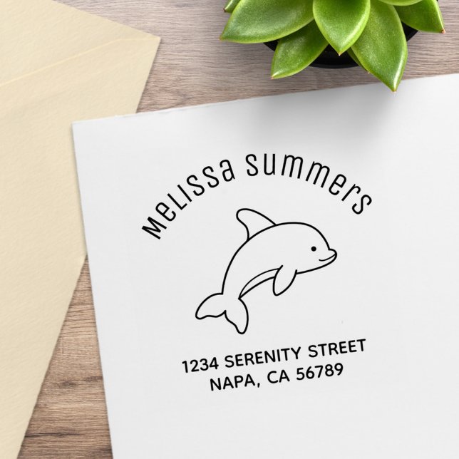 Tampons Encreurs Adresse de l'arche de dauphin sauteur de dessin an (Créateur téléchargé)