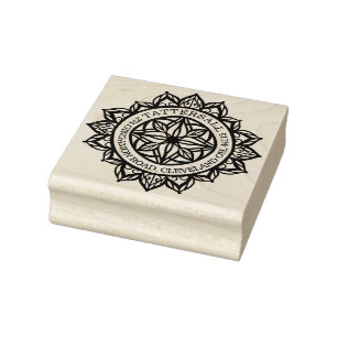 Tampons Encreurs Adresse de Mandala Lotus holistique Spirituelle Pe