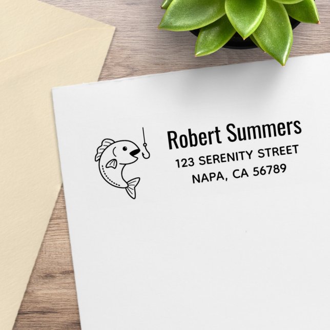 Tampons Encreurs Adresse de morsure de poisson crochet de pêche (Créateur téléchargé)