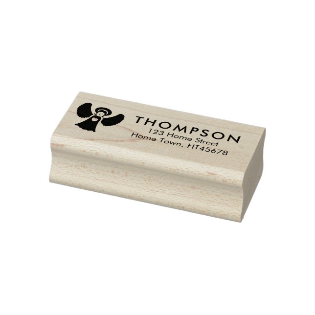 Tampons Encreurs Adresse de retour d'ange de vacances (Tampon)