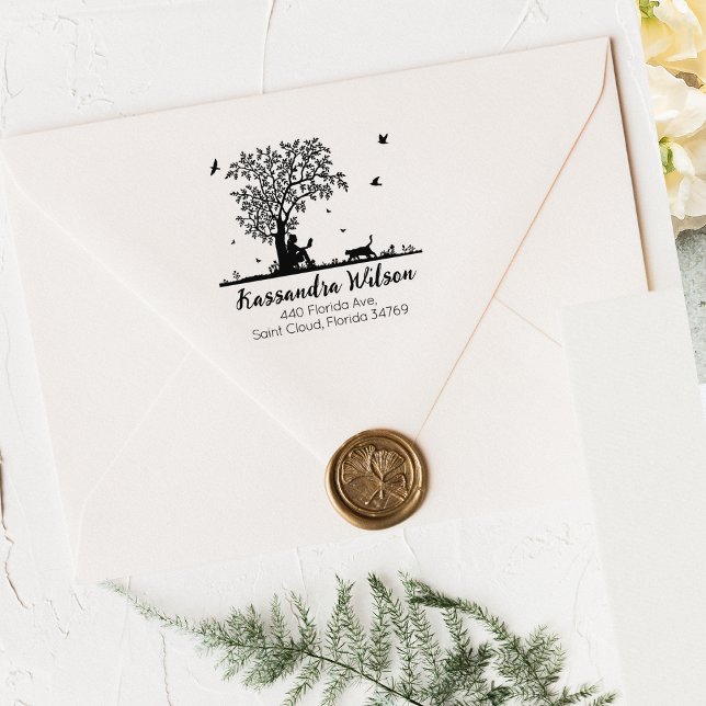 Tampons Encreurs Adresse de retour de chat (Créateur téléchargé)