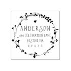 Adresse de retour de la couronne Fleur sauvage tir