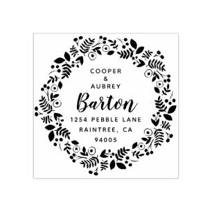 Tampons Encreurs Adresse de retour de la couronne lunaire