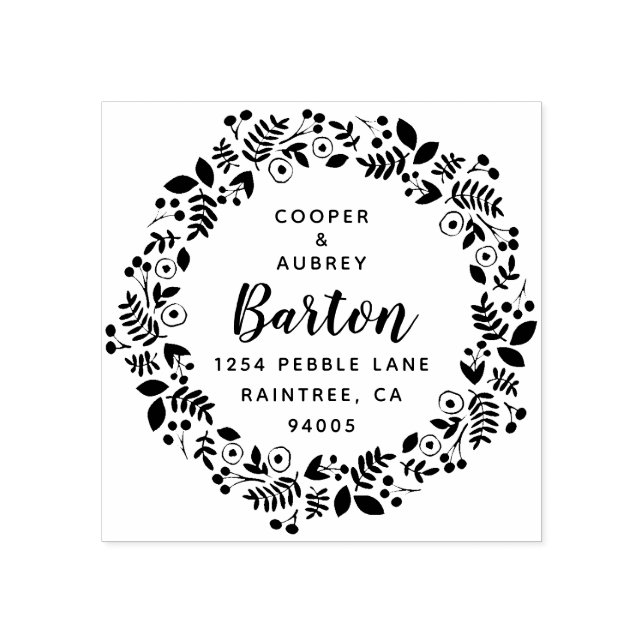 Tampons Encreurs Adresse de retour de la couronne lunaire (Impression)