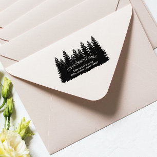 Tampons Encreurs Adresse de retour de la famille de forêts