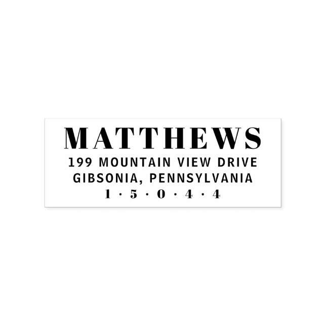 Tampons Encreurs Adresse de retour de mariage élégante personnalisé (Impression)