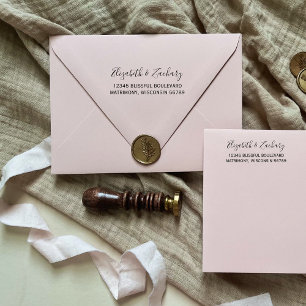 Tampons Encreurs Adresse de retour de mariage en écriture fantaisis