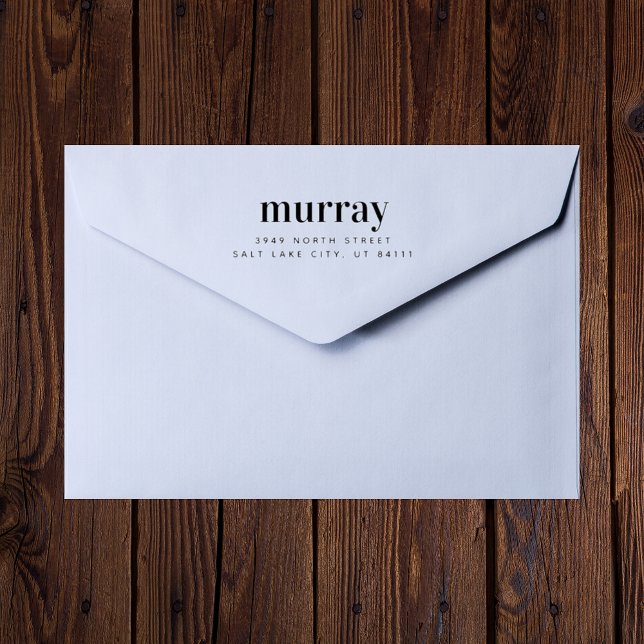 Tampons Encreurs Adresse de retour de nom personnalisé classique (Créateur téléchargé)