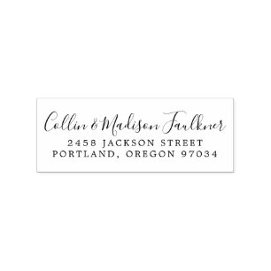 Tampons Encreurs Adresse de retour du nouveau mariage