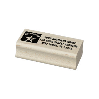 Tampons Encreurs Adresse de retour entreprise | Logo personnalisé p
