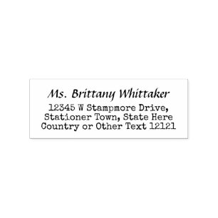 Tampons Encreurs Adresse de retour Mignonne machine à écrire Vintag