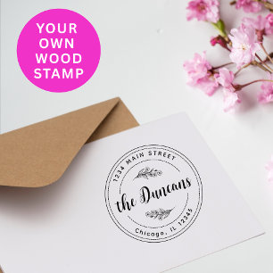 Tampons Encreurs Adresse de retour minimaliste moderne grande