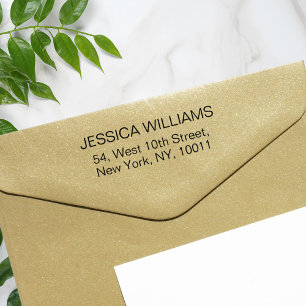 Tampons Encreurs Adresse de retour minimaliste simple et moderne