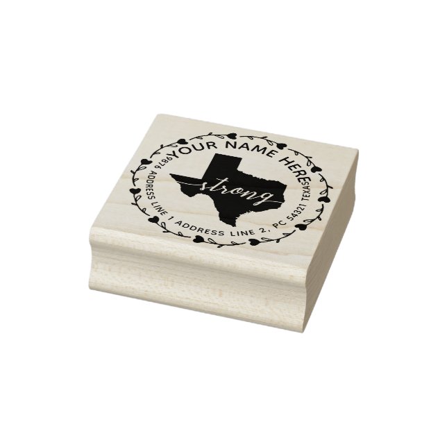Tampons Encreurs Adresse de retour mobile Strong Texas (Tampon)