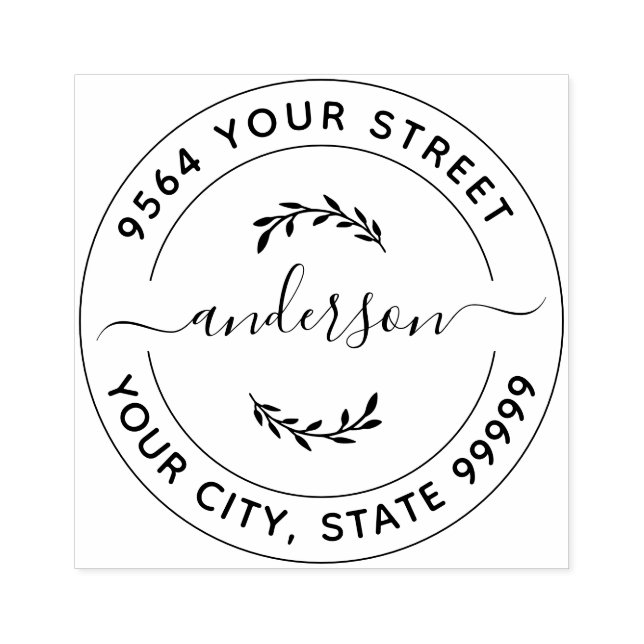 Tampons Encreurs Adresse de retour personnalisée (Impression)