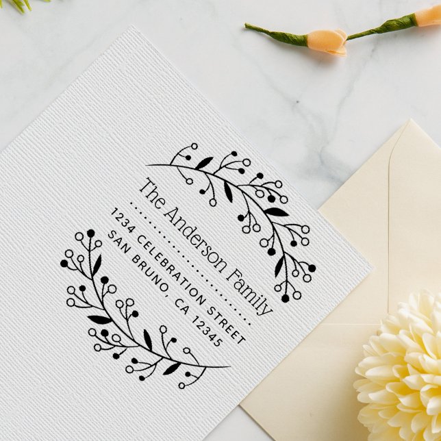 Tampons Encreurs Adresse de retour personnalisée de la couronne bot (Créateur téléchargé)