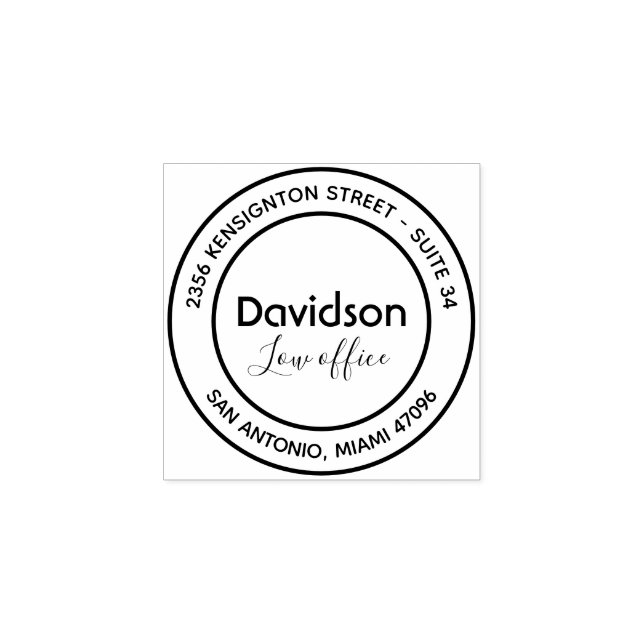 Tampons Encreurs Adresse de retour professionnelle personnalisée Ti (Impression)