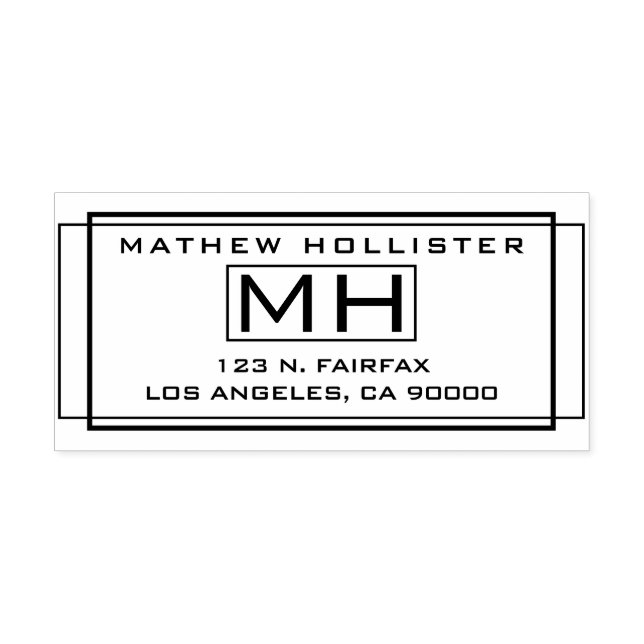 Tampons Encreurs Adresse de retour stylée (Impression)