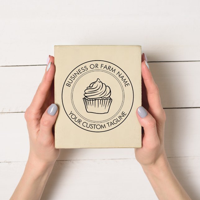 Tampons Encreurs Adresse du logo du nom commercial personnalisé (Créateur téléchargé)