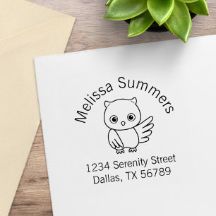 Tampons Encreurs Adresse du petit hibou mignon