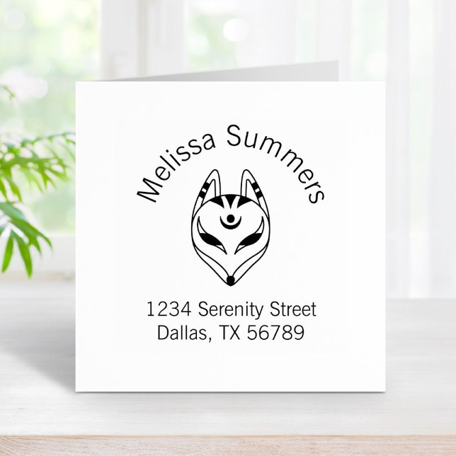 Tampons Encreurs Adresse japonaise Kitsune Fox Mask (Créateur téléchargé)