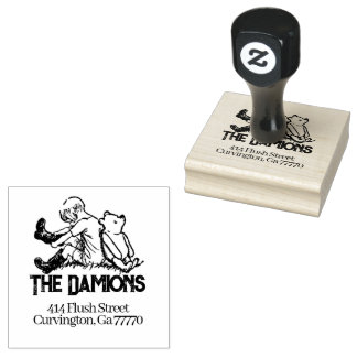 Tampons Encreurs Adresse personnalisée vintage Winnie Pooh