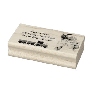 Tampons Encreurs Adresse postale du train de jouets du Père Noël au