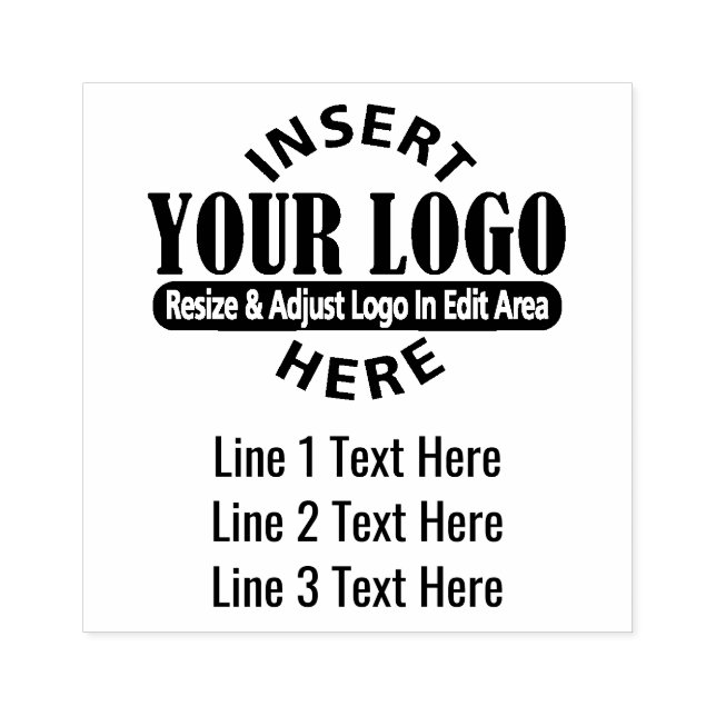 Tampons Encreurs Adresse professionnelle avec 3 lignes de texte (Impression)