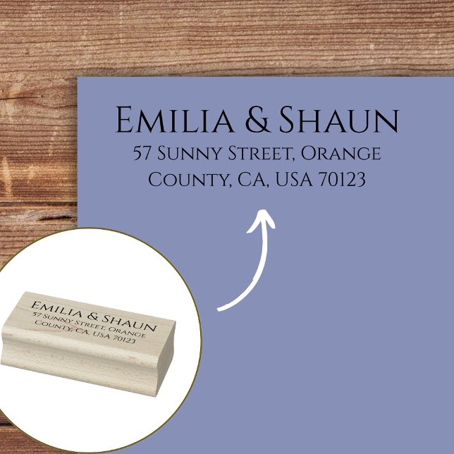 Tampons Encreurs Adresse rustique Ancien Timbre d'art en bois de l' (Créateur téléchargé)