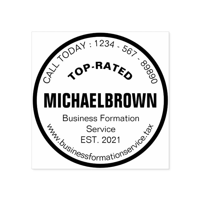 Tampons Encreurs Agent de registre de formation de cercle (Impression)