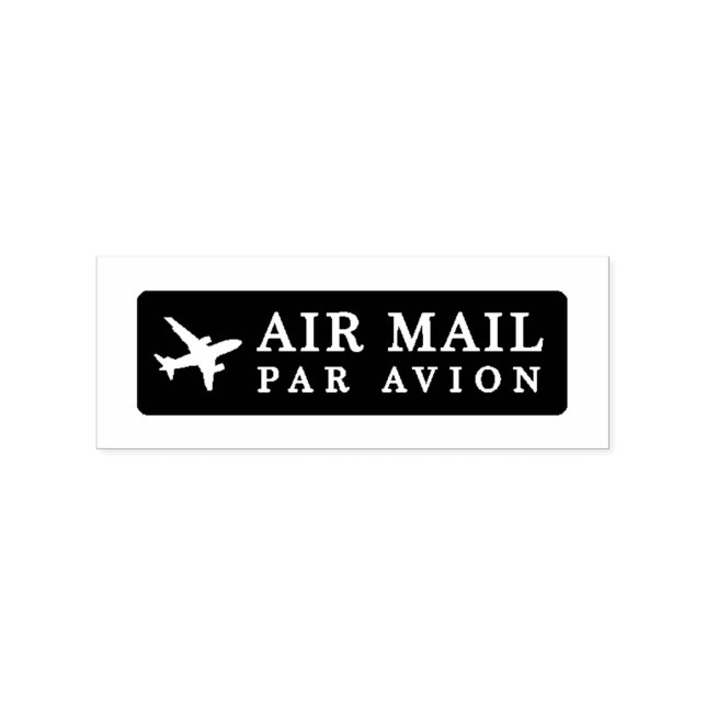Tampons Encreurs AIR MAIL PAR AVION 飛行機 エアメールスタンプ airplane ラバースタンプ (Impression)