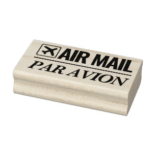 Tampons Encreurs Air Mail / Par Avion expédition timbre en bois