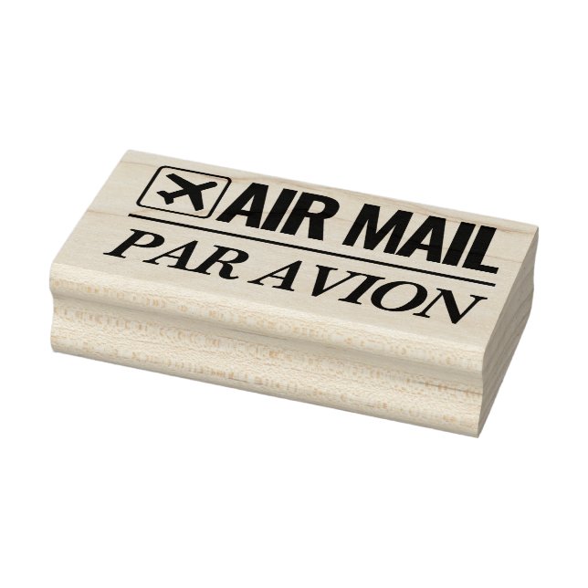 Tampons Encreurs Air Mail / Par Avion expédition timbre en bois (Tampon)