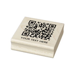 Tampons Encreurs Ajoutez votre propre code QR texte Scan Minimal Si