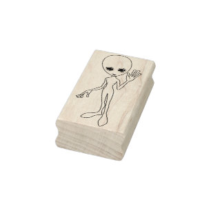 Tampons Encreurs Alien mignon et amical